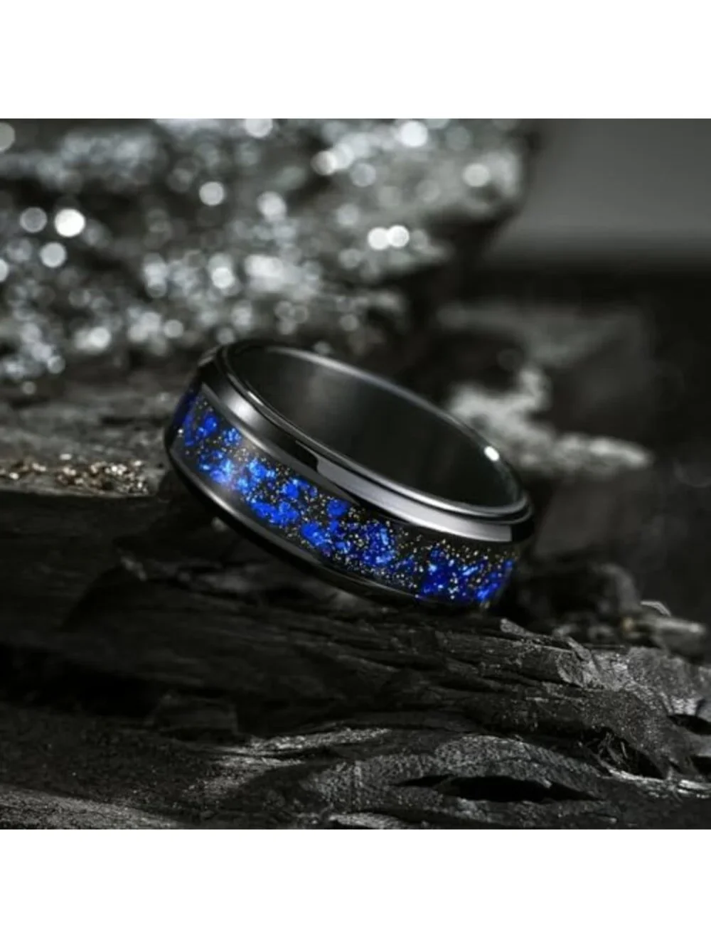 8mm Stainless Steel Spinner Ring for Men & Women - Fidget Ring, Dragon & Celtic